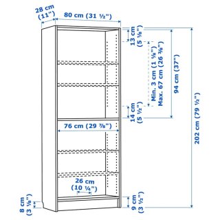Estantería Ikea Billy Negra