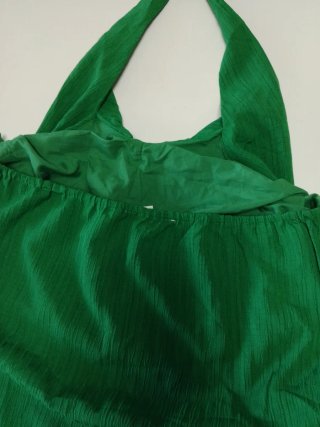 Vestido largo verde con forro