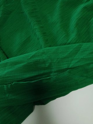 Vestido largo verde con forro