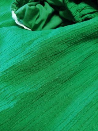 Vestido largo verde con forro