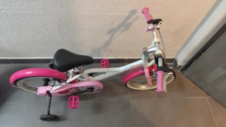 Bicicleta niña Decathlon rosa