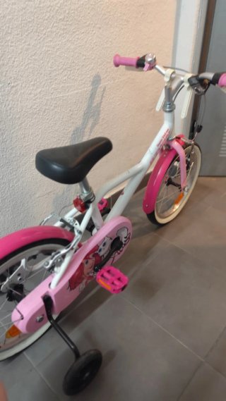 Bicicleta niña Decathlon rosa