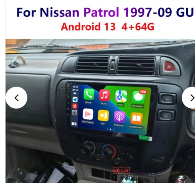 Pantalla Android Nissan Patrol GU 1997-09