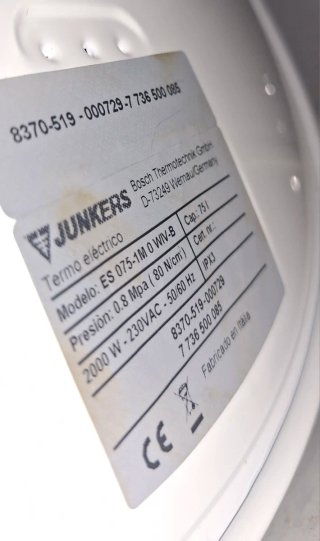 Termo Eléctrico Junkers 75L