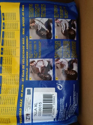 Cadenas Nieve Textil Goodyear TALLA XL