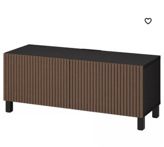 Mueble TV Negro y Marrón