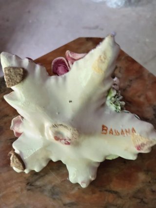 Portacandele ceramica Bassano con fiori