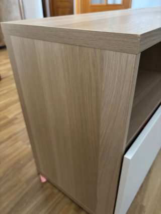Mueble TV beige y marrón