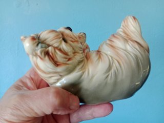 Figura cerámica perrito Maltés