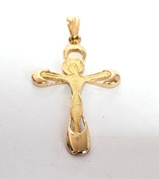 Cruz de oro 18k 1.2gr