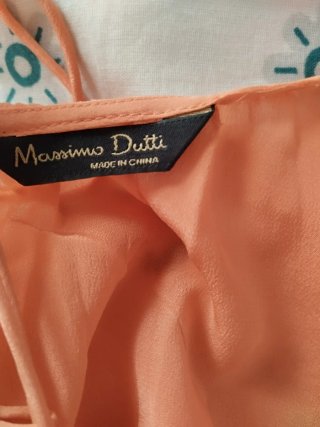 Blusa naranja Massimo Dutti