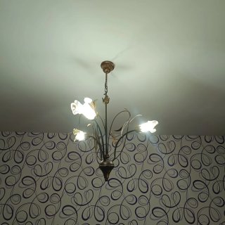 Lámparas de techo estilo floral, de 5 y de 3 led.