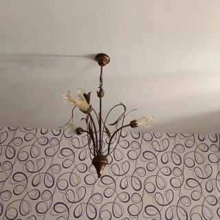 Lámparas de techo estilo floral, de 5 y de 3 led.
