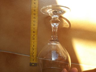 bicchieri in vetro per acqua/vino 9 pezzi