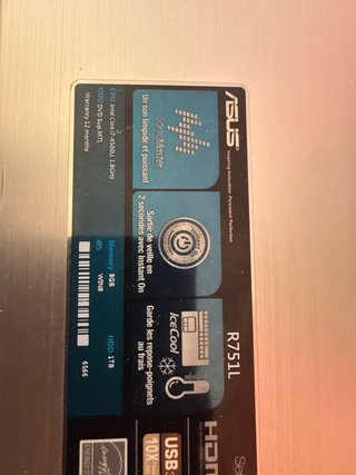 Portátil Asus R751L