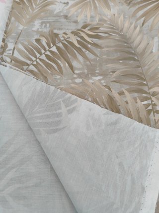 Tela fina algodón diseño palmeras 140x166 cm