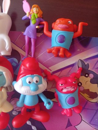 Set di action figure di Burger King e McDonald's