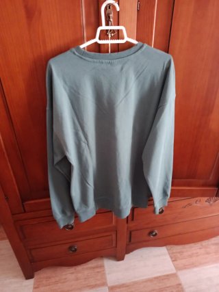 Sudadera verde seco fina