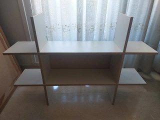Estantería blanca madera juvenil