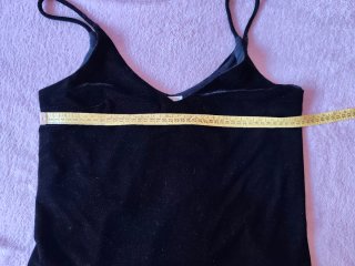 Top Terciopelo Rennata &G Talla Única Negro