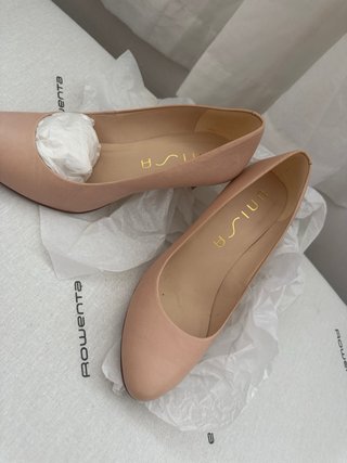 Zapatos de tacón beige/rosa
