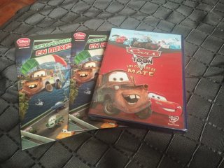 Colección DVD y Libro Cars Disney Pixar sin abrir