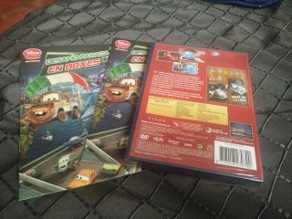 Colección DVD y Libro Cars Disney Pixar sin abrir