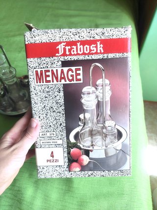 Menage Frabosk 4 pezzi – Oliera e saliera