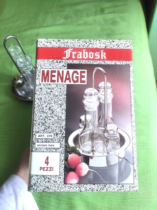 Menage Frabosk 4 pezzi – Oliera e saliera