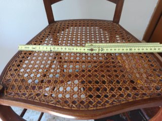 2 Sedie Chiavarine in Legno e Rattan