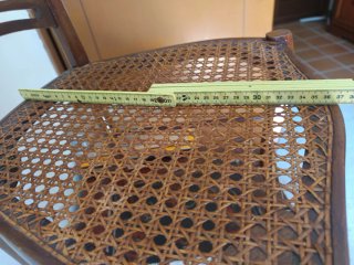 2 Sedie Chiavarine in Legno e Rattan