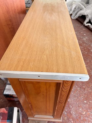 Mostrador Vitrina Madera y Cristal