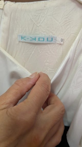 Vestido mujer negro y blanco