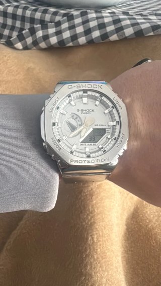 G-SHOCK Plata y Blanco