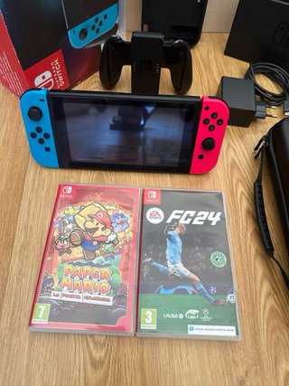 Nintendo Switch+Juegos+Accesorios– ¡Pack completo