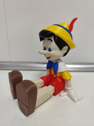 Figura Pinocho 3D Articulada Su nariz crece
