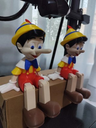 Figura Pinocho 3D Articulada Su nariz crece