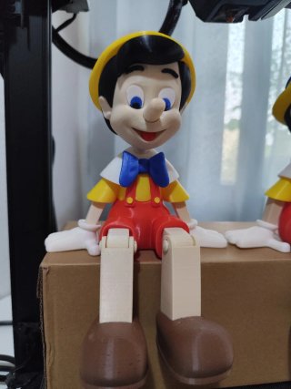 Figura Pinocho 3D Articulada Su nariz crece