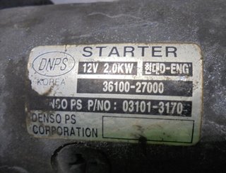 Kia 3610027000 motor arranque cerato (ld) 4921696