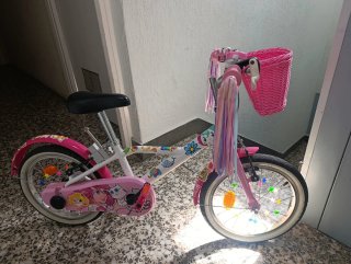 Bicicleta infantil rosa