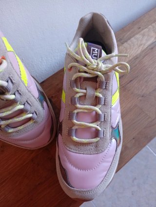 Zapatillas Munich Talla 40 Rosa y Gris