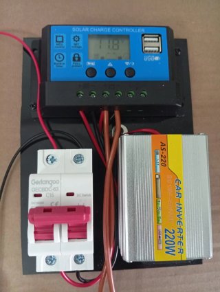Kit Solar 220w con placa solar.
