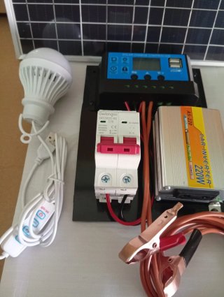 Kit Solar 220w con placa solar.