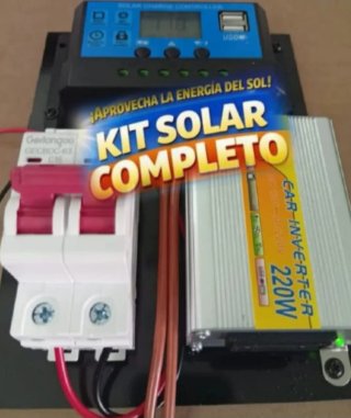 Kit Solar 220w con placa solar.