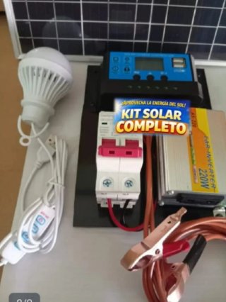 Kit Solar 220w con placa solar.