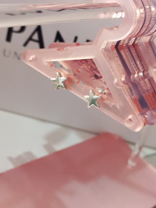 Pendientes  Estrella Plata