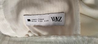 Pantalón Zara Blanco Talla M