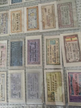 20 Vales de Racionamiento Varios
