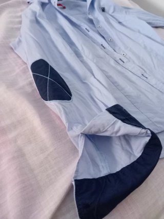 Camisa Carolina Herrera Azul
