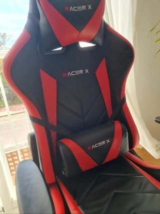 Silla Gaming Racer X Negra y Roja